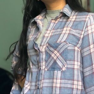 Plaid Purple Button Down